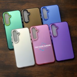 CASE SAMSUNG A35 5G HYBRID HARDCASE IMD PLATE HOLOGRAM WARNA