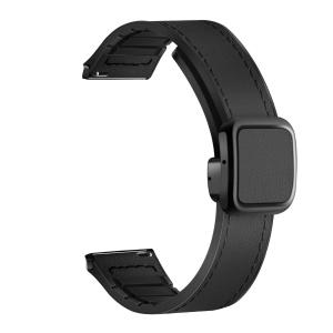 Leather Silicone Strap For Amazfit Active Max Smart Watch Band Magnetic Buckle Bracelet Watchband