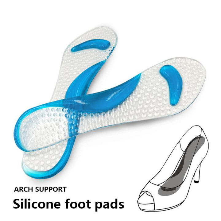 Silicone Gel Massage Shoes Insoles Women High Heels Foot Pads Cushion Arch  Support