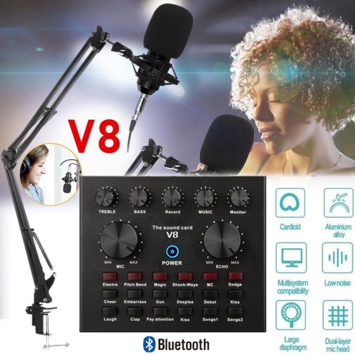 V8 Stream 🔥ขายดีที่สุด!! พร้อมจัดส่ง!!⚡️ซาว์นการ์ดแปลงสัญญาณเสียง V8 Live Stream ...