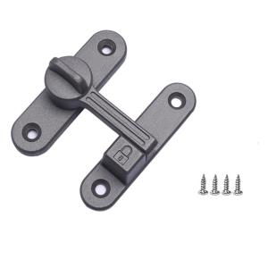 90/180 Degree Barn Door Lock Zinc Alloy Flip Safety Door Lock Antitheft Buckle Door Bolt Safety Sliding Barn Door Lock