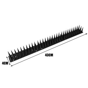 43 ซม. หนามพลาสติกป้องกันนก / หนามรั้ว / หนามกันนกพิราบปีนป่ายแมว / สำหรับสวนกลางแจ้งบนดาดฟ้าระเบียง