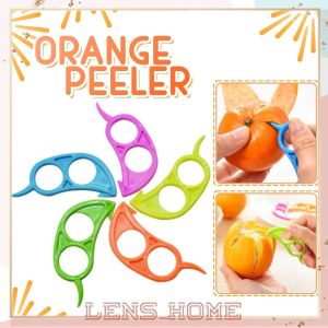 (1 PCS) Orange Peelers Skin Remover Lemon Slicer Fruit Stripper Creative Easy Opener Citrus Peeler Portable Peeling Tool