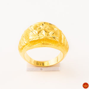 LSW แหวนทองคําแท้ น้ําหนัก 1 สลึง (3.79 กรัม) ลายหัวโปร่งยอดนิยม RC-138