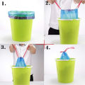 Automatic Closing Tie On Garbage Bags With Rope Easy Pull 45cmx50cm DRAWSTRING Cleaning Trash Bags Dustbin. 