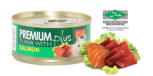 [BUNDLE OF 24] ARISTO-CATS PREMIUM PLUS CANNED WET FOOD - TUNA W/ SALMON (24 x 80G) (CD033)
