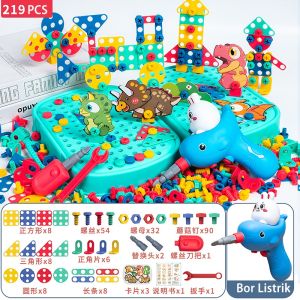 Koper Mainan Tool Set Anak Bor Obeng Listrik Mur Sekrup Merakit Mainan Drill Anak Simulasi Perbaikan Mainan Anak