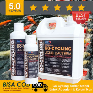 Go Cycling Bakteri Penjernih Air Kolam Ikan Probiotik Starter Cair Akuarium Aquascape Aquaponik Hidroponik