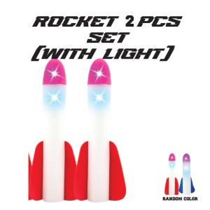 GOOGOO BIRD Flying Rocket Launcher Toy Luminous Childrens Outdoor Ejection Flying Flash Launch Interactive Mainan Kanak-kanak