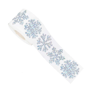 500Pcs lễ hội bông tuyết đề can nhãn dính dễ dàng lột thanh sử dụng ngoài trời trong nhà gói quà tặng nhãn