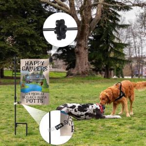 20pcs Cột cờ phụ kiện cờ clip và mận Blossom cắm cho vườn sử dụng sân cờ chủ mận Blossom stoppers