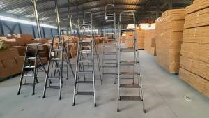 Folding Step Ladder Indoor Telescopic Ladder Slim Ladder Workbenches Step Ladder For Home Foldable Aluminum alloy pedal carbon steel thickened foldable multifunctional