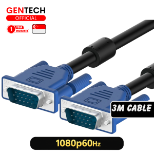 SG GENTECH VGA to VGA High-Quality Cable Reliable Video Connection and Enhanced Performance - Ideal for Connecting Monitors Projectors and Computers