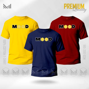 Mood adult graphic t-shirt 100% cotton printed round neck baju tshirt lelaki perempuan ready stock