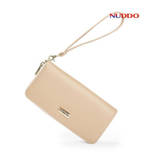 Ví Nữ cao cấp dài cầm tay NUDDO đựng điện thoại thẻ nhiều ngăn tiện dụng da nhập khẩu 2 lớp NUV004