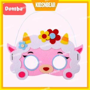 [KIDSBEAR] Mainan Edukasi Anak - Topeng Hewan - Topeng Binatang - DIY Topeng Hewan Bahan Flanel - Topeng  Ulang Tahun