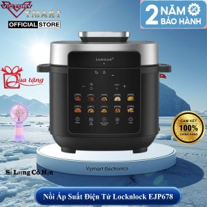 Nồi Áp Suất Điện Tử Đa Năng Locknlock Electric Pressure Cooker EJP678BLK 10 Chế Độ - Hàng Chính Hãng