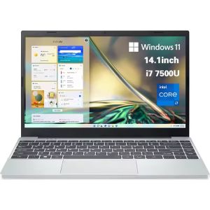 【3 years warranty)】2026 New i7 Laptop Gaming PC Intel Core i7 7500U 12GB RAM 512GB 1TB 2TB SSD Computer Home Study Laptop 14.1 Windows 11 Pro Slim Office