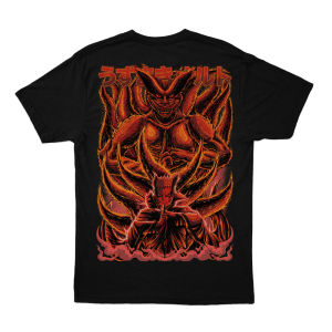 ASTRO.FTE Kaos Naruto X Kurama Kaos Distro Cowok Kaos Anime Cotton Combed 24s Premium