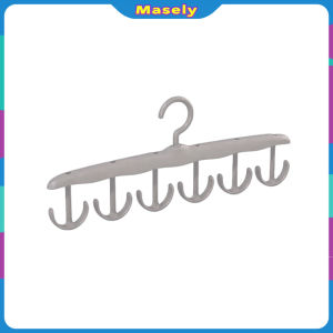 Masely Anti Slip Multi Hook Coat Rack Multifunctional Hanger with 6 Hooks