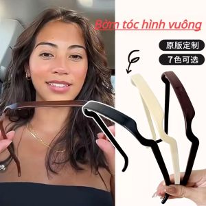 Băng Đô Cài Tóc Kính Mát Gọng Vuông Bằng Acrylic Đơn Giản Thời Trang Hàn Quốc Bờm Tóc Gọng Vuông Phong Cách Mới