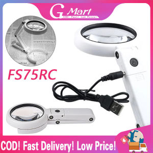 Magnifying Glass Dual Use Table Lamp Bright Stand Non Slip Hand Held 8 LED Magnifier Lamp for Reading Crafting Repairing Handle-Stand-Magnifier