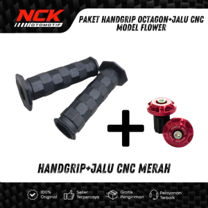 PAKET HANDGRIP OCTAGON KOTAK + JALU GEPENG CNC SEMUA MOTOR UNIVERSAL
