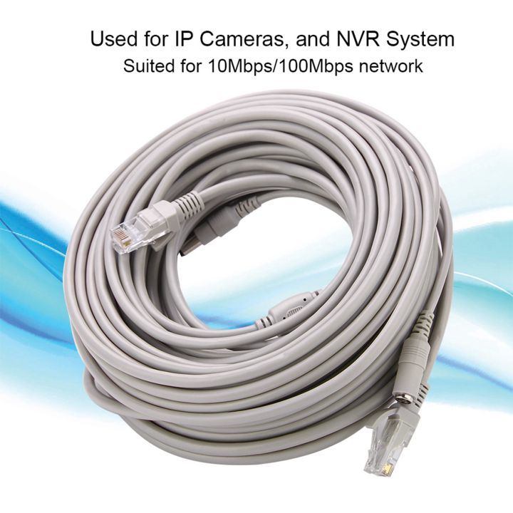 Ethernet CCTV Cable fosa IP Cameras NVR System 10Mbps/100Mbps 5M/10M ...