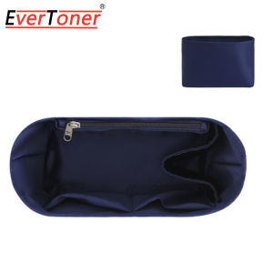 EverToner Satin Insert Bag for LONGCHAMP Backpack Inner Liner Bag Storage Schoolbag Bag in Bag Support Separated with Zipper Lining