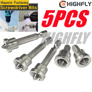 5PCS Magnetic Positioning Screwdriver Bits Head 25/50mm Positioning Bit batch Head Woodworking Screw Hex Shank