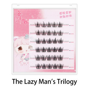 MAGEFY 6 Baris Bulu Mata Palsu Bebas Perekat Eyelash Extension 7-12mm Bulu Eyelash Tanam Eyelashes 3D Natural Lentik Ekstensi Bulu Mata Korea 1645