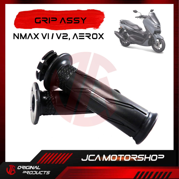 ORIGINAL YAMAHA HANDLE GRIP ASSY FOR NMAX V1 & V2, AEROX (PAIR)