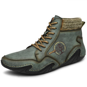 Sepatu Boot Pria Tali Boots Casual Formal Model Kulit Terbaru 097