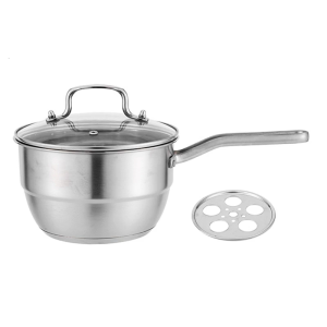 Double Layer Stainless Steel Cooking Pot With Enhances Heat Distribution Multipurpose Saucepan Steamer For Family Meals