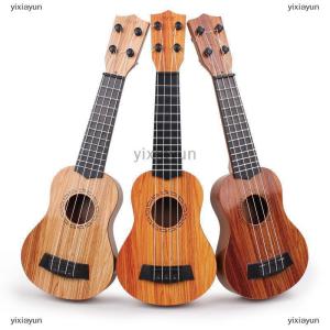 [COD] yixiayun 1Pcs Learning Educational Gifts 26 35cm Kids Guitar 4 Strings Musical Instrument With Paddles Simulating Yukrili Musical Toy