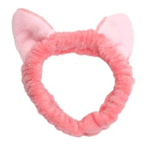 Lovely Cats Ear Hairband for Family Gathering Plush Hairhoop Women Face Washing Hairband Gym Sport Hair Bands All Age