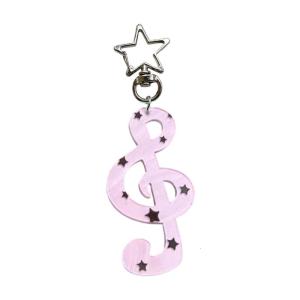 Music Note Keychain For Keys Bags Backpacks Acrylic Alloy Design Lightweight Portable Gift For Musicians Music Lovers