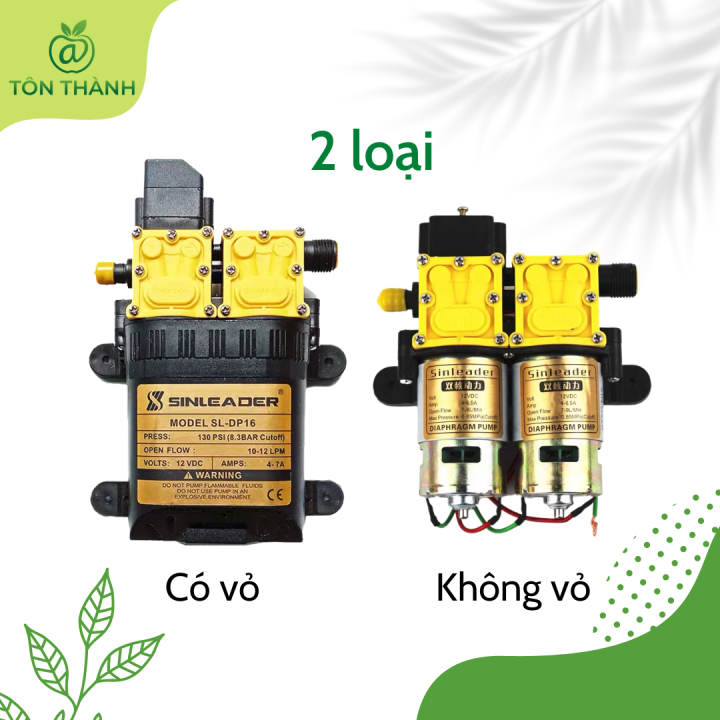 MÁY BƠM ĐÔI TĂNG ÁP TỰ ĐỘNG SINLEADER 12V CHÍNH HÃNG ( TẶNG KÈM ĐẦU NỐI ...