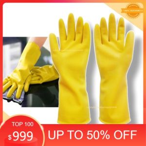 YELLOW GLOVES LATEX GLOVES RUBBER GLOVES  Housekeeping