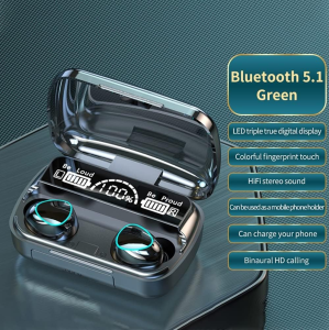2023 Bluetooth Headphone M10 TWS Earphone Gaming Earbuds Wireless 9D HiFi Sound LED Display Headset With Mic