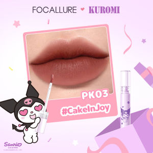 Focallure X Sanrio Mousse Blur Velvet Matte Lip Tint Lightweight High Pigmented Silky Easy To Blend #CakeInJoy