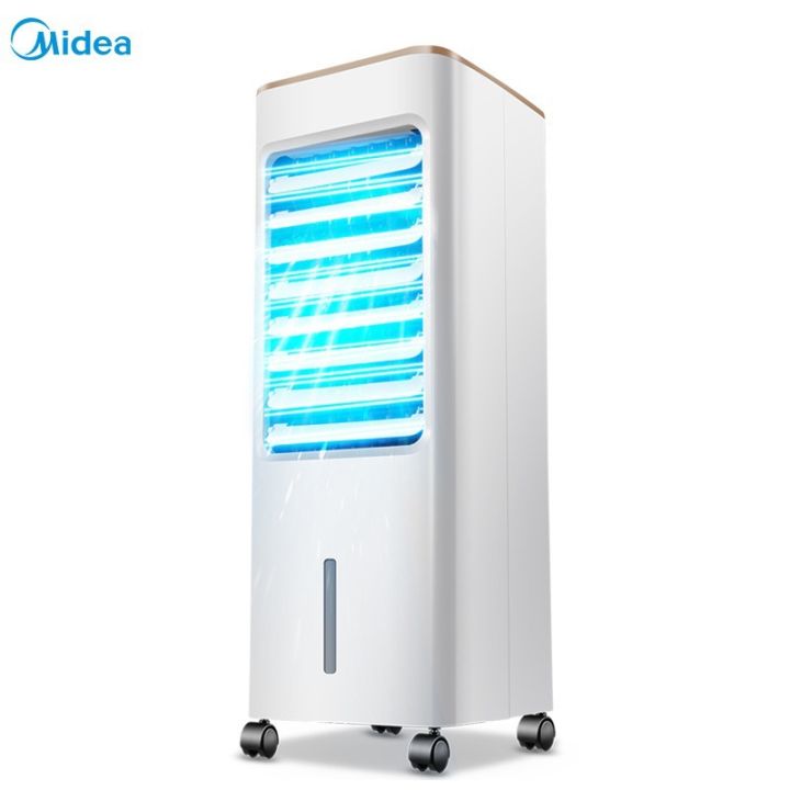[2 Year Warranty]Midea air conditioner fan With humidification function  small refrigerator small water air conditioner household cooler single