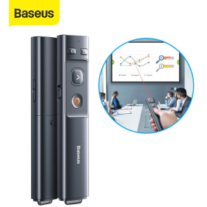 Bút thuyết trình không dây wireless có đèn laser Baseus orange dot - Bút trình chiếu bluetooth r400 dùng cho laptop windows macbook macos