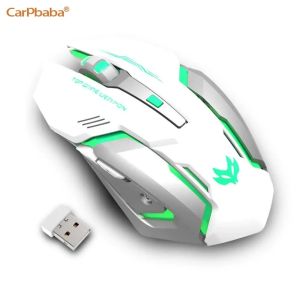 PT1T1 Gaming Pink Mouse Wireless 2.4G Mice Cute Mute Computer Mouse USB Backlight Rechargeable Wireless Mouse For PC IOS Laptop Mouse