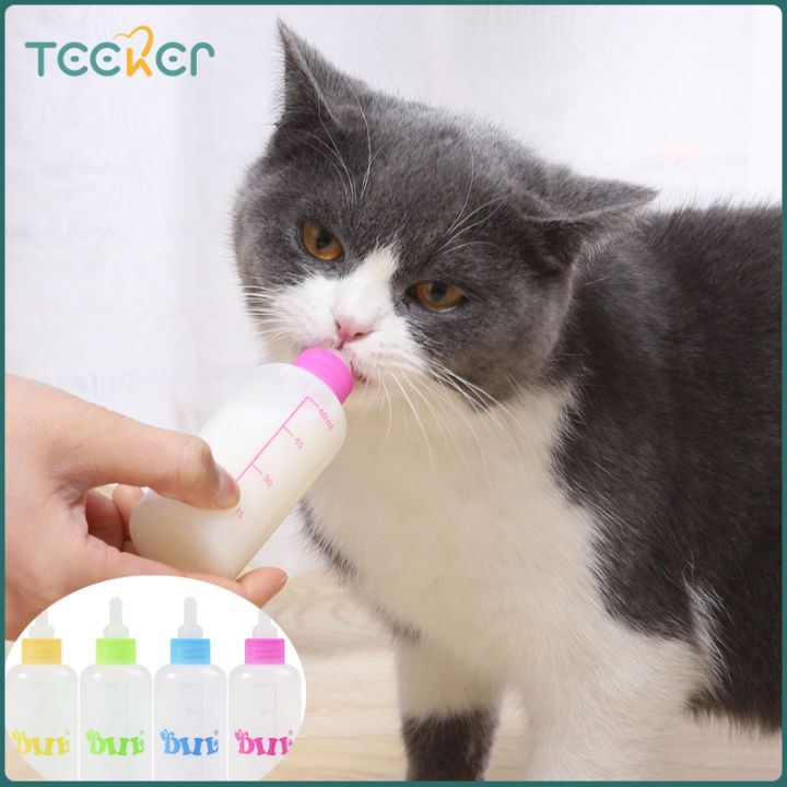 Teeker Pet Bottle 60ML Cat Bottle Feeding Water Puppy Kitten Milk