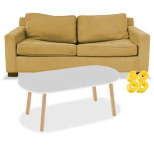 Meja Tamu Minimalis Murah Scandinavian Samping Series Padang