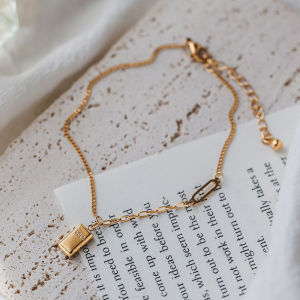 Hmeme Simple Titanium Steel Anklet Womens Advanced Anklet Fashion Love Anklet Accessories Gift