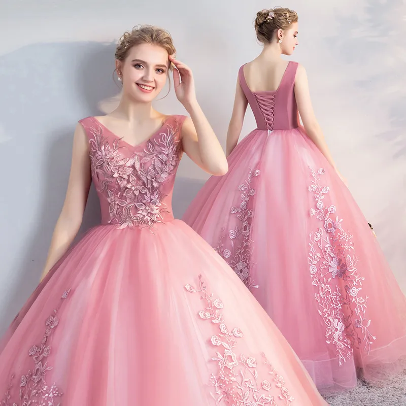 Pastel pink shop gown for debut