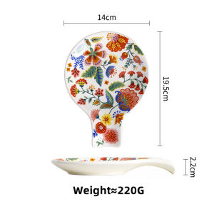 OMK American Ceramic 5.5 inch dessert plate Spoon Rest