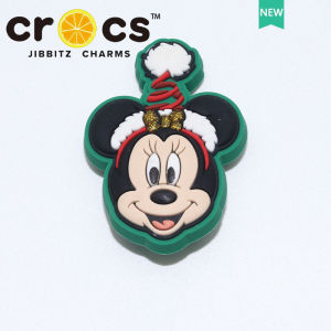Jibbitz charm หัวเข็มขัดรองเท้า การ์ตูน คริสต์มาส มิกกี้ มินนี่ แฟชั่น รู อุปกรณ์เสริมรองเท้า จิ๊บบิท ตัวติดรองเท้า